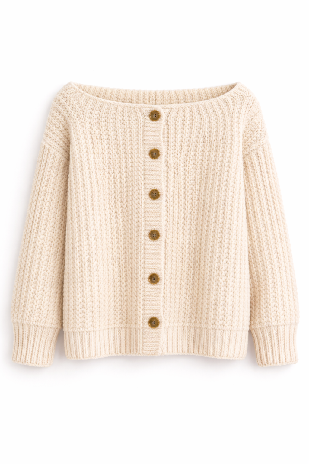 Magnolia Boat Neck Cardigan Knitting Pattern