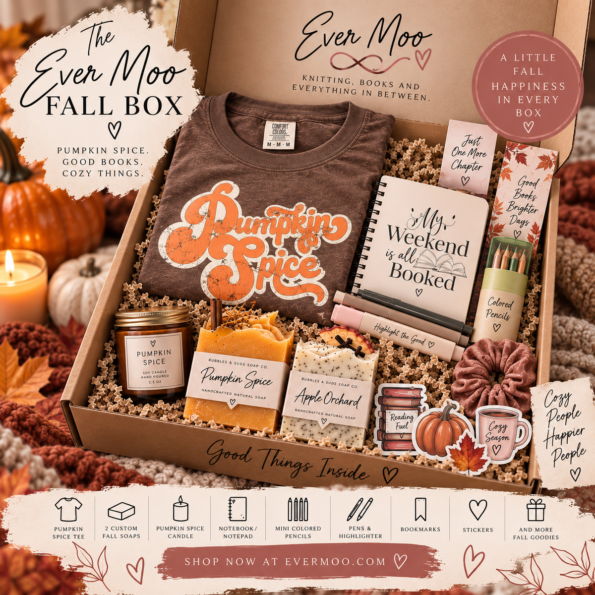 The Ever Moo Fall Box 🍂📚🎃 - Pumpkin Spice