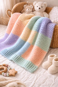 Pastel Patch Baby Blanket Pattern