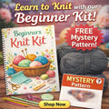 Beginner Knitting Kit – Cozy Scarf DIY, Garter Stitch