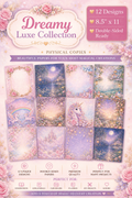 Dreamy Luxe Scrapbook Paper Pack | 12 Designs Double-Sided | 8.5x11 Scrapbooking Paper | Junk Journal Supplies