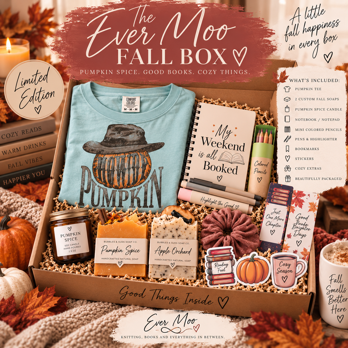The Ever Moo Fall Box 🍂📚🎃 - Howdy Pumpkin