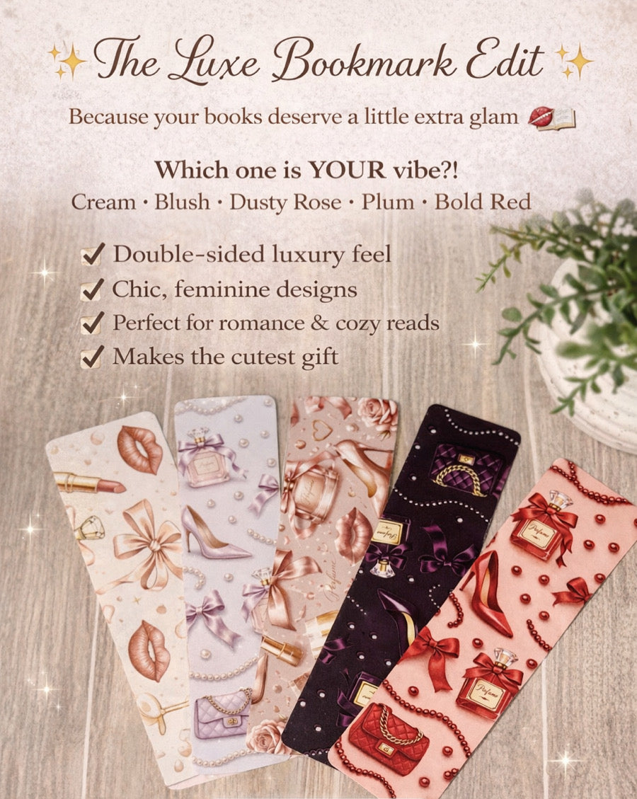 Luxe 5-Piece Bookmark Collection | Feminine Glamour Book Lover Gift