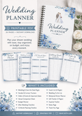 Wedding Planner Printable PDF | Wedding Checklist, Budget Tracker, Guest List & Timeline