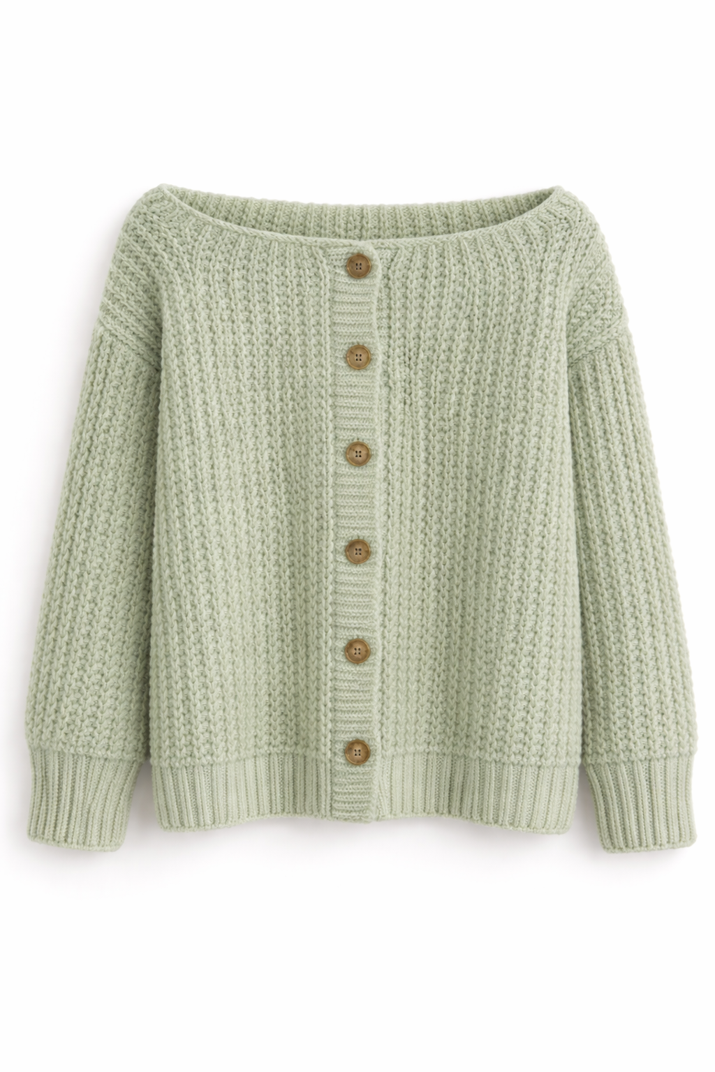Magnolia Boat Neck Cardigan Knitting Pattern