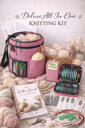 Deluxe All-In-One Knitting Kit – Yarn, Needles, Patterns, Journal, Bag